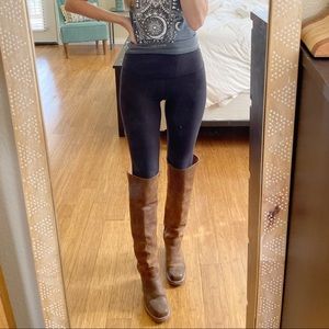 FRYE Over the Knee boots. Size 6. Brown leather.